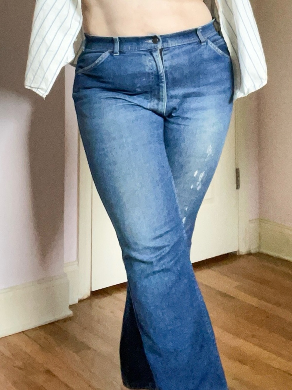 Levi's Blue Flare Jeans for Women